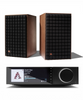 JBL L82 Classic 8 Inch 2-way Bookshelf Loudspeaker Pair with Cambridge Audio Evo 75 Integrated Amplifier All-in-One Player Bundle - Safe and Sound HQ