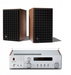 JBL L82 Classic 8" 2-Way Bookshelf Speaker Pair with JBL SA750 Integrated Amplifier Bundle - Safe and Sound HQ