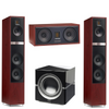 Martin Logan Motion 40i Floorstanding Speakers Pair with Motion 30i Center Channel Speaker and Dynamo 10 Powered 10" Subwoofer Bundle - Safe and Sound HQ