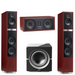 Martin Logan Motion 40i Floorstanding Speakers Pair with Motion 30i Center Channel Speaker and Dynamo 12 Powered 12" Subwoofer Bundle - Safe and Sound HQ