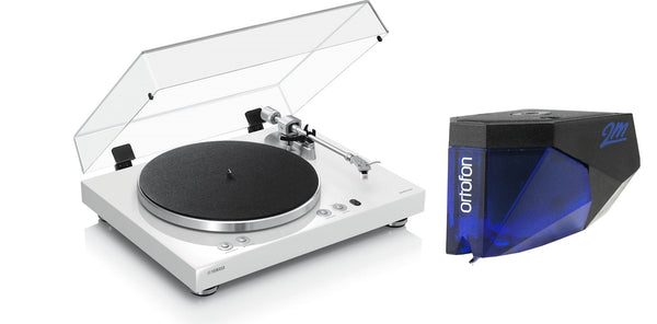 Yamaha TT-N503 MusicCast Vinyl 500 Wi-Fi Turntable with Ortofon 2M Blue Phono Cartridge Bundle - Safe and Sound HQ