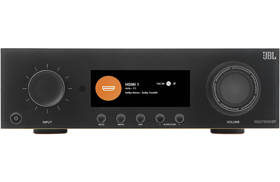 JBL MA7100HP 7.2-Channel 8K A/V Receiver with Wi-Fi, Bluetooth, Apple AirPlay 2, Google Cast, and Dolby Atmos - Safe and Sound HQ