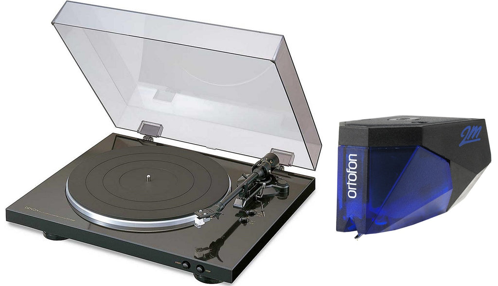 Denon DP-300F Turntable with Ortofon 2M Blue Phono Cartridge Bundle — Safe  and Sound HQ